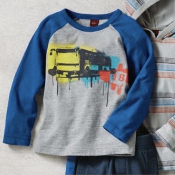 Tea Collection 18 Art District Bus Raglan Tee - Picture 1 of 6